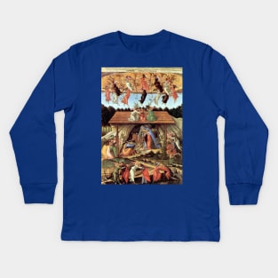 Birth of Christ by Sandro Botticelli Kids Long Sleeve T-Shirt